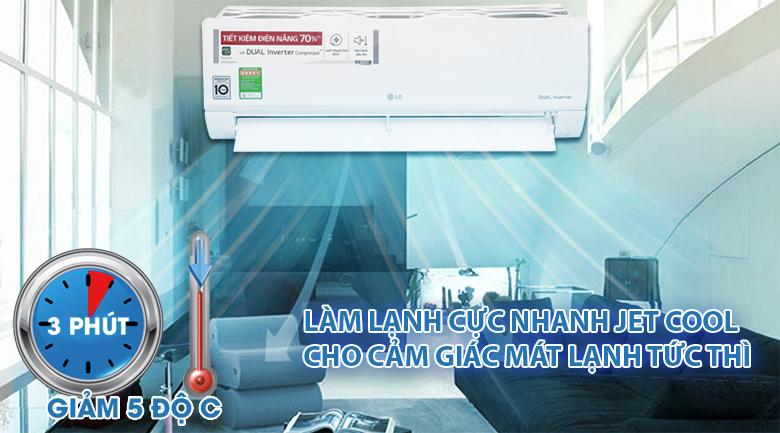 Máy lạnh LG Inverter V13ENS1 1.5HP   - tiết kiệm điện Công suất tiêu