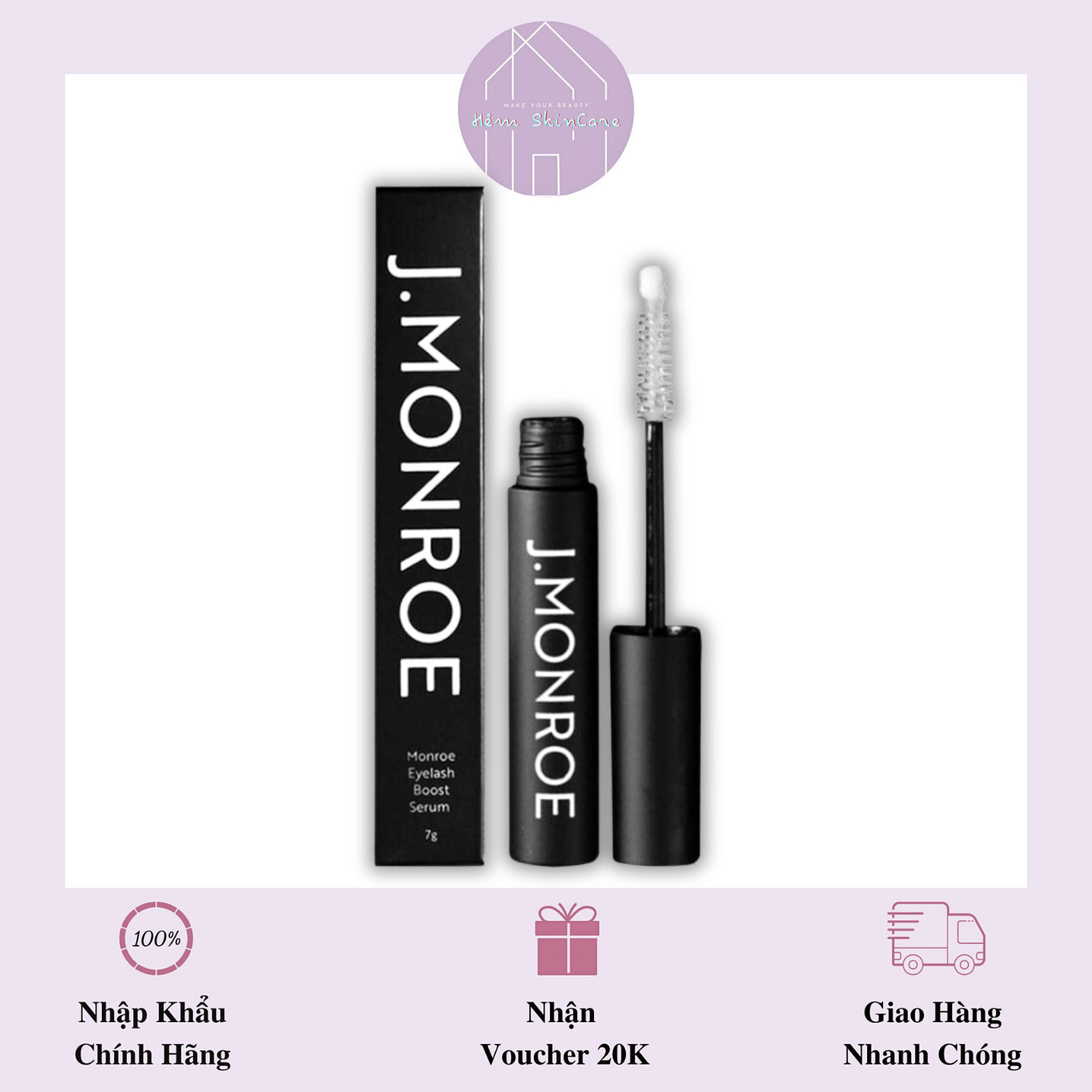 J.MONROE Eyelash Boost Serum - Tinh Chất Dưỡng Dài Mi MONROE (7gr)