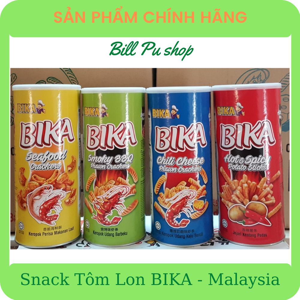 Bánh Snack Tôm Lon BIKA 100g - Malaysia