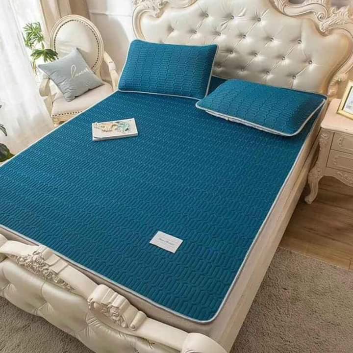 Chiếu điều hòa cao su non 1m6 màu xanh