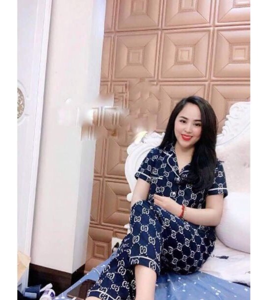Đồ bộ pijama tay ngắn quần dài vải kate lụa mềm mịn phối viền siêu xinh dưới 57kg z34