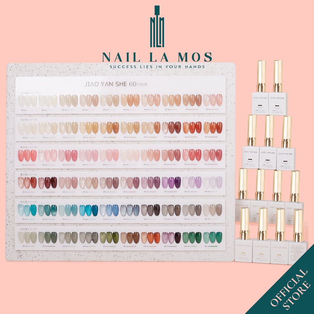 Set sơn móng tay thạch Jiao Yan She chính hãng 60 màu nail - Bộ sơn gel thạch trong nhiều màu
