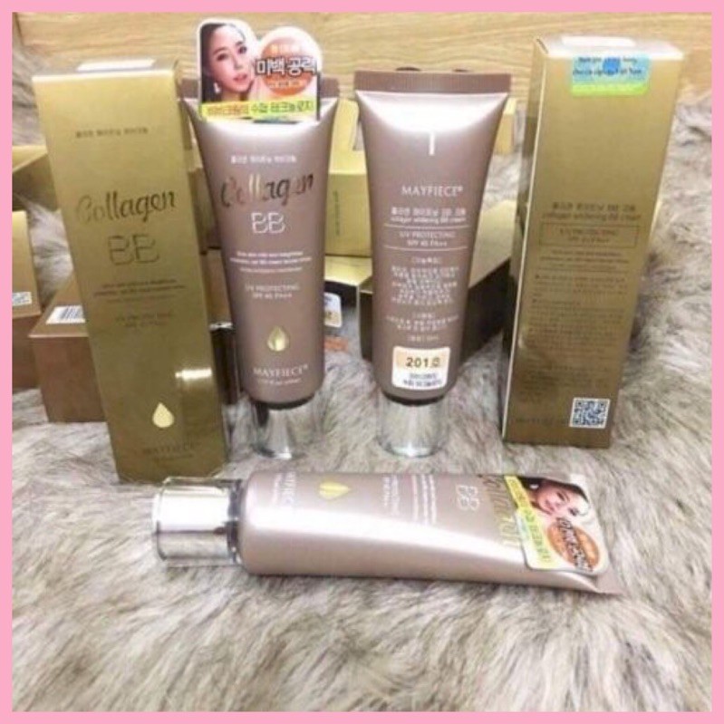 Kem Nền Cologen Bb Cream - Lót Nền Bb Collagen Mayfiece