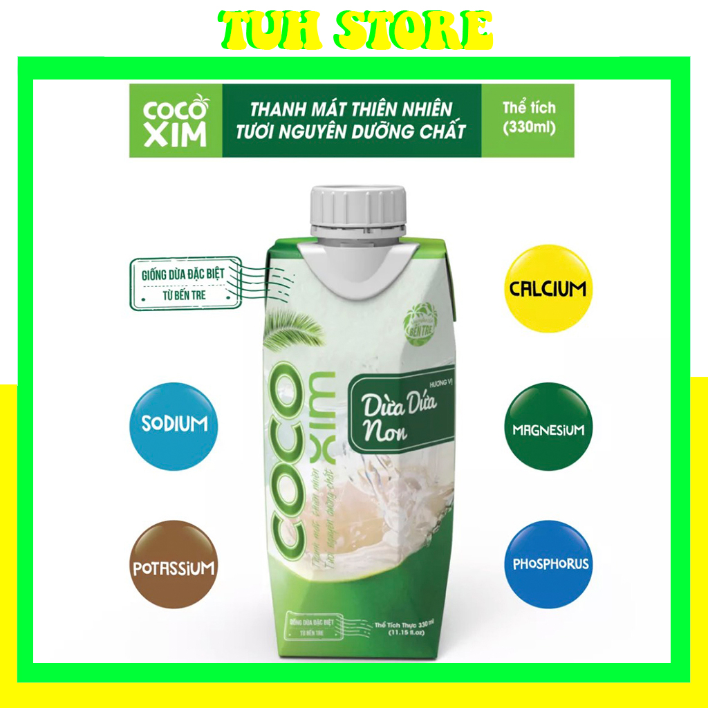Hộp 330ml nước dừa dứa non cocoxim đóng hộp