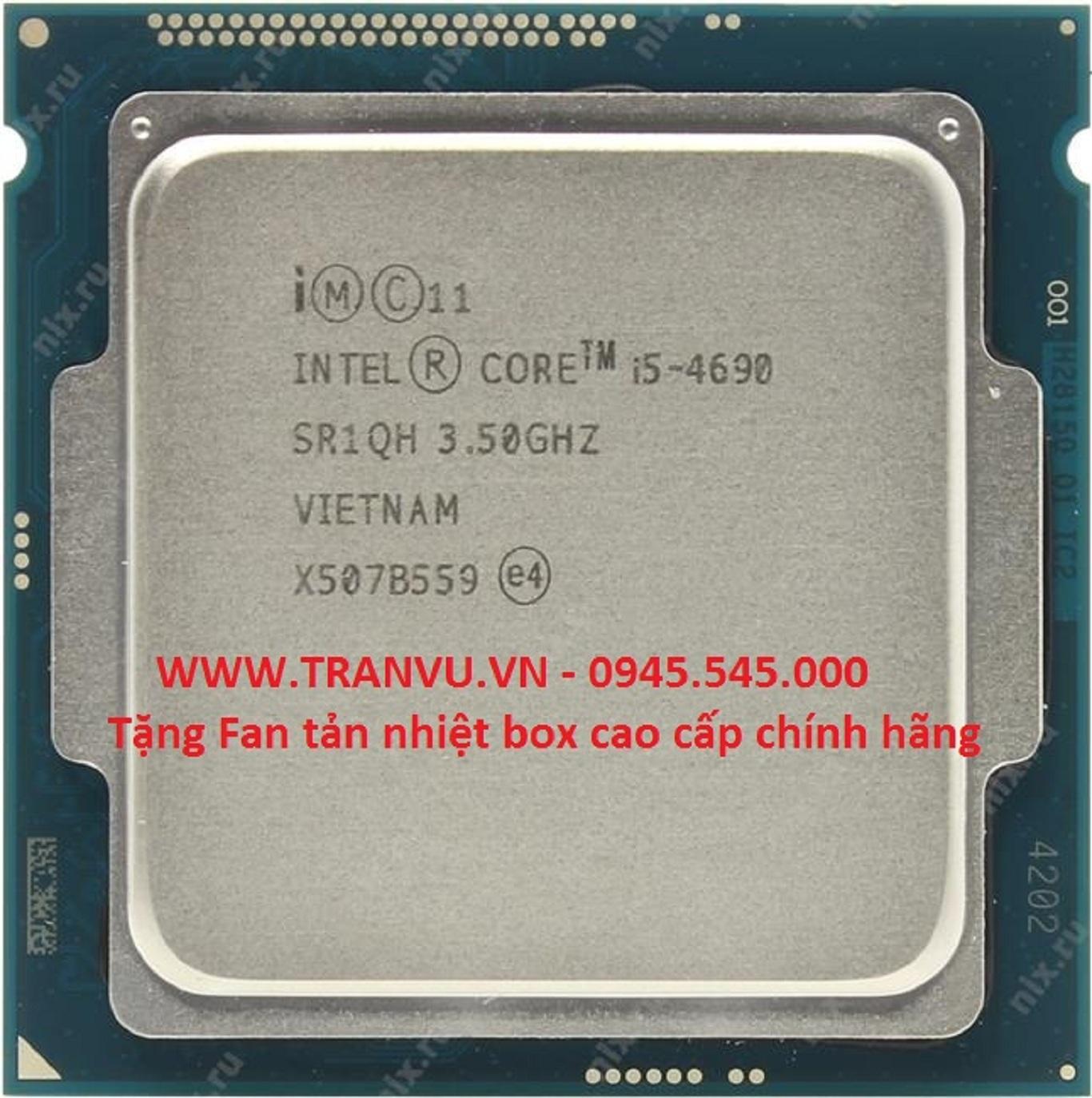 Cpu intel core i5 4690 trùm cuối thế hệ 4 siêu khủng
