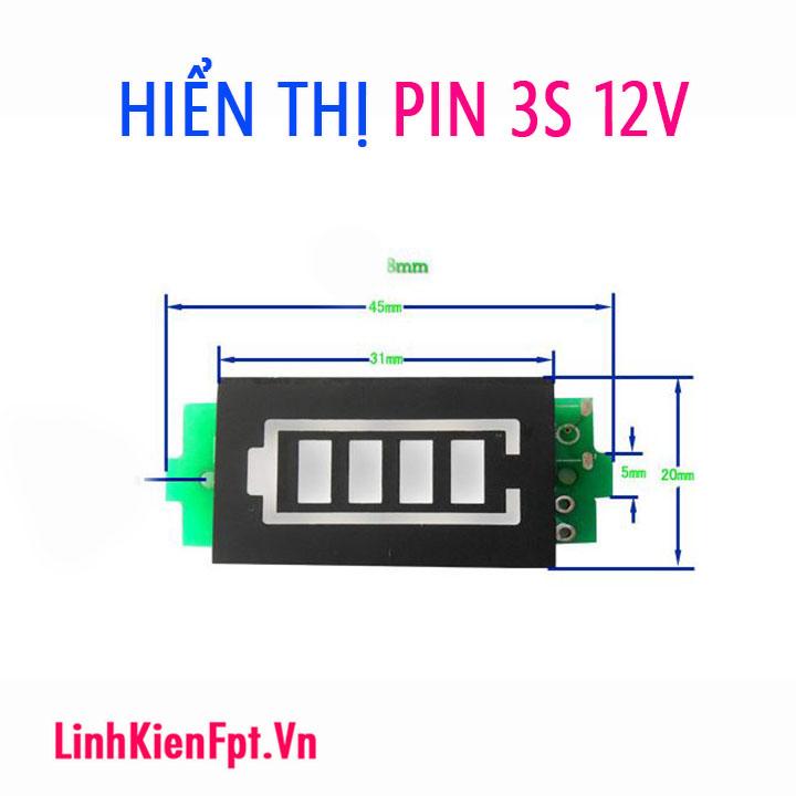 Đồng hồ hiển thị dung lượng pin , acquy 12V