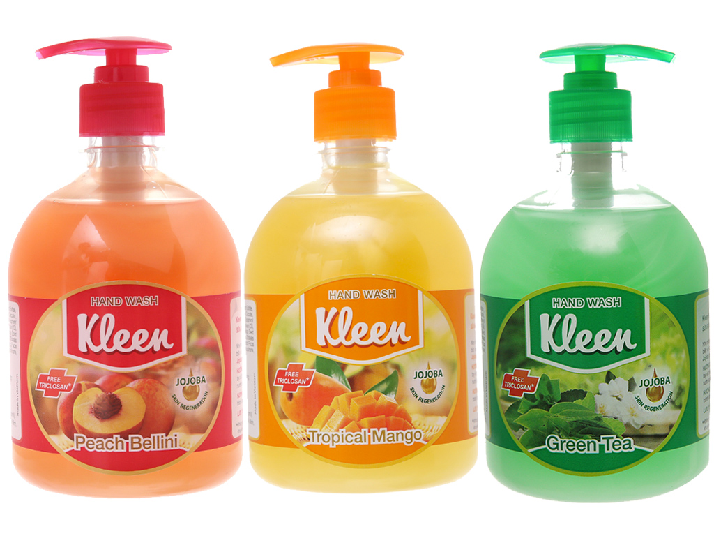 Sữa rửa tay diệt khuẩn kleen 500ml