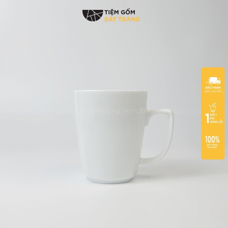 Cốc Sứ Uống Nước Bộ Ly Sứ Men Trắng Cốc Uống Trà Cafe Sứ Bát Tràng Cao Cấp Nhiều Kiểu Dáng Gốm Sứ Bát Tràng - 7