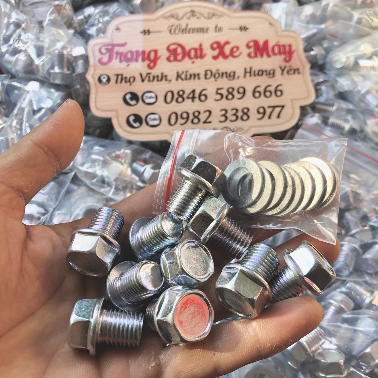 Combo 10 ốc dầu 13ly sử lý chờn ren