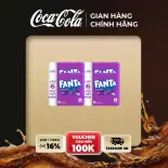 [HOẢ TỐC HCM] Thùng/lốc 24 Lon Nước Ngọt Giải Khát Có Gas Fanta Nho 320ml/Lon Sale 15.11 Coca-Cola Chính Hãng_LD