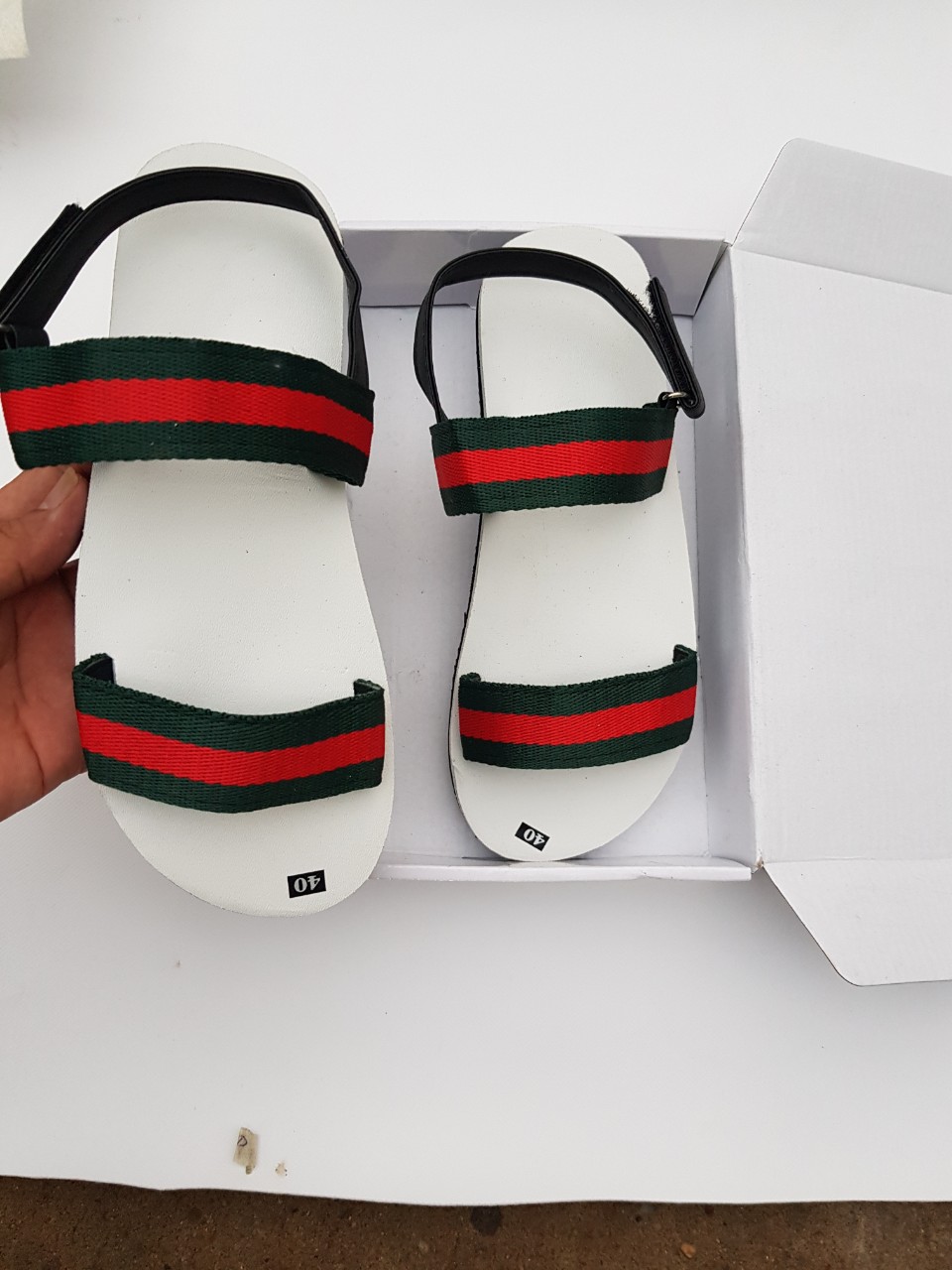[FREESHIP + HOÀN TIỀN 50K] sandal đồng nai dép xăng đan nam và nữ ( đế trắng quai hậu dù ) size từ 34 nữ đến size 44 nam