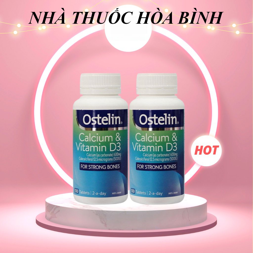Viên uống cho bà bầu Ostelin Calcium & Vitamin D3 của Úc - Lọ 130 viên