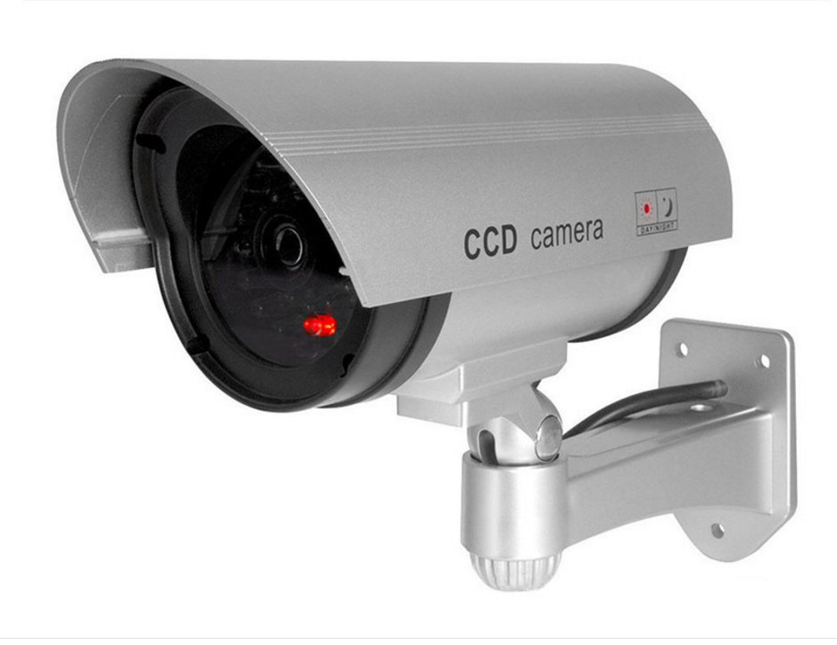 Camera Giả dọa trộm Mô Hình Camera chống trộm có LED cảnh báo Camera giả Tặng Pin Alkaline