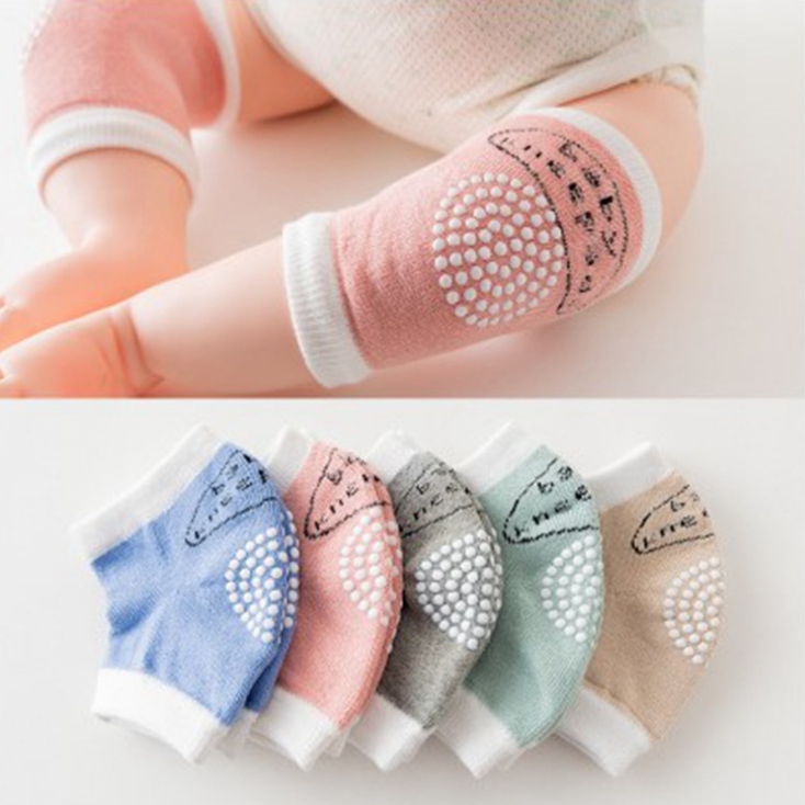 Vớ tất bảo vệ đầu gối cho bé Chống trượt không bị xù lông Chất liệu 100% cotton