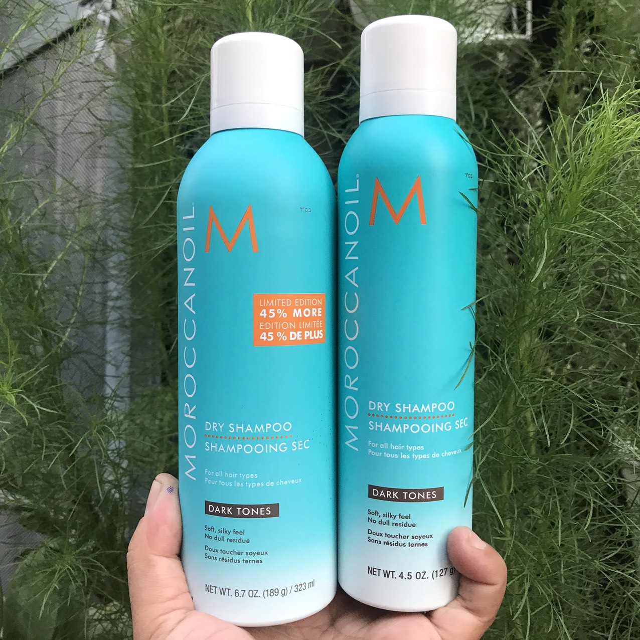 Dầu gội khô Dry Shampoo Moroccanoil Dark Tones 323ml tông tối