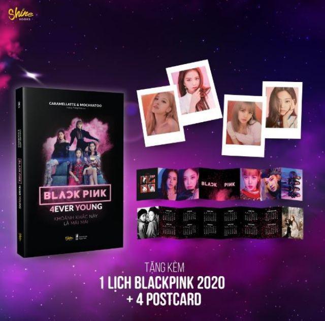 BLACKPINK 4Ever Young SÁCH TẶNG 1 lịch Blackpink + 4 postcard thành viên Blackpink