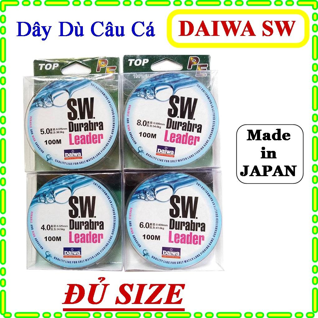 Dây Dù Câu Cá Siêu Bền DAIWA SW Durabra Nhật Bản dài 100m - Cước Dù Câu Cá Cao Cấp