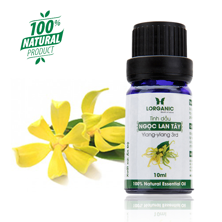Tinh dầu ngọc lan tây Lorganic Ylang-Ylang 100% Natural Essential Oil 10ml