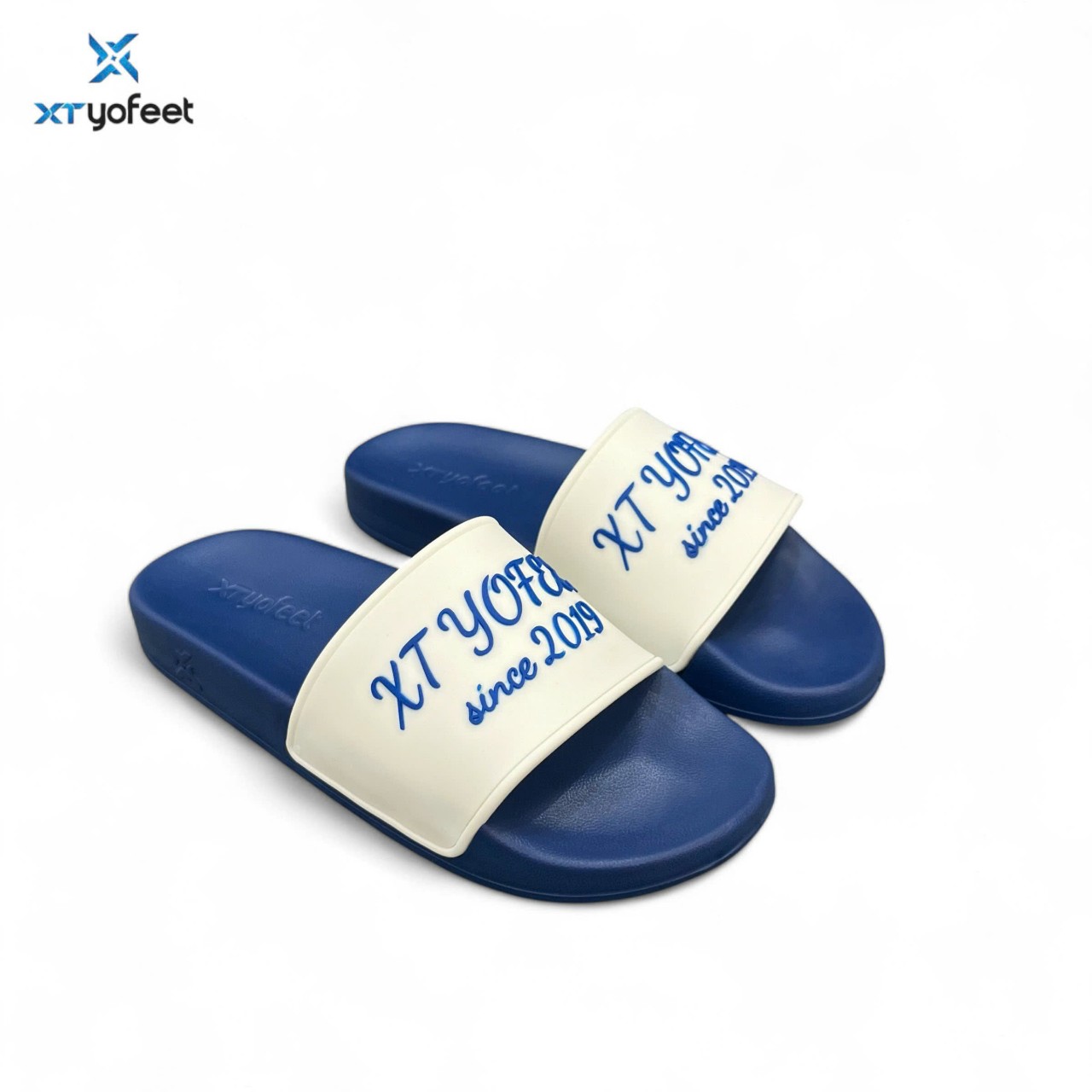 Dép quai ngang YOFEET chất liệu cao su cao cấp,  bản hồng chữ trắng bắt mắt Mã: XC 11