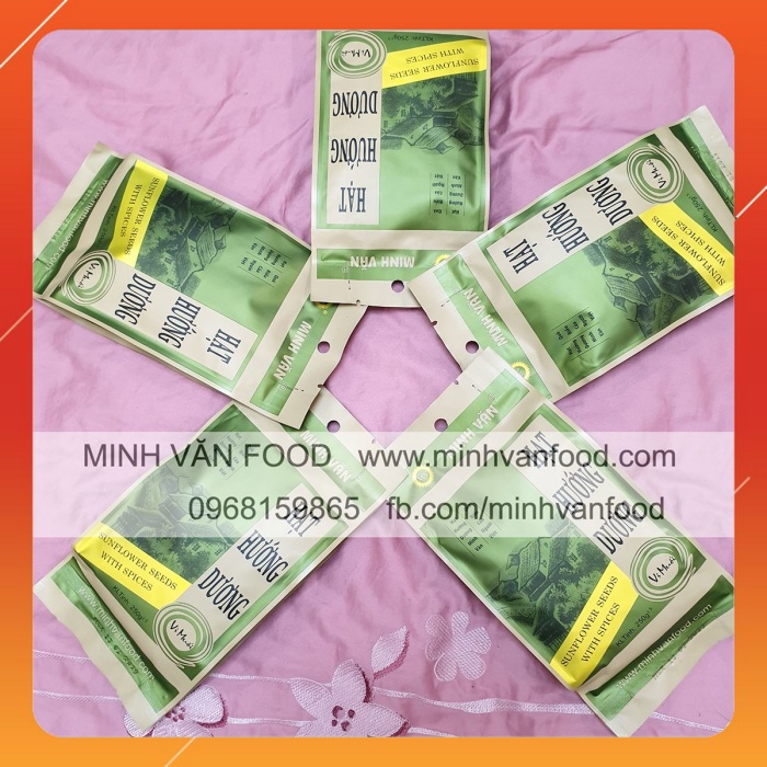 / 05 gói hạt hướng dương muối 250g - hướng dương minh văn