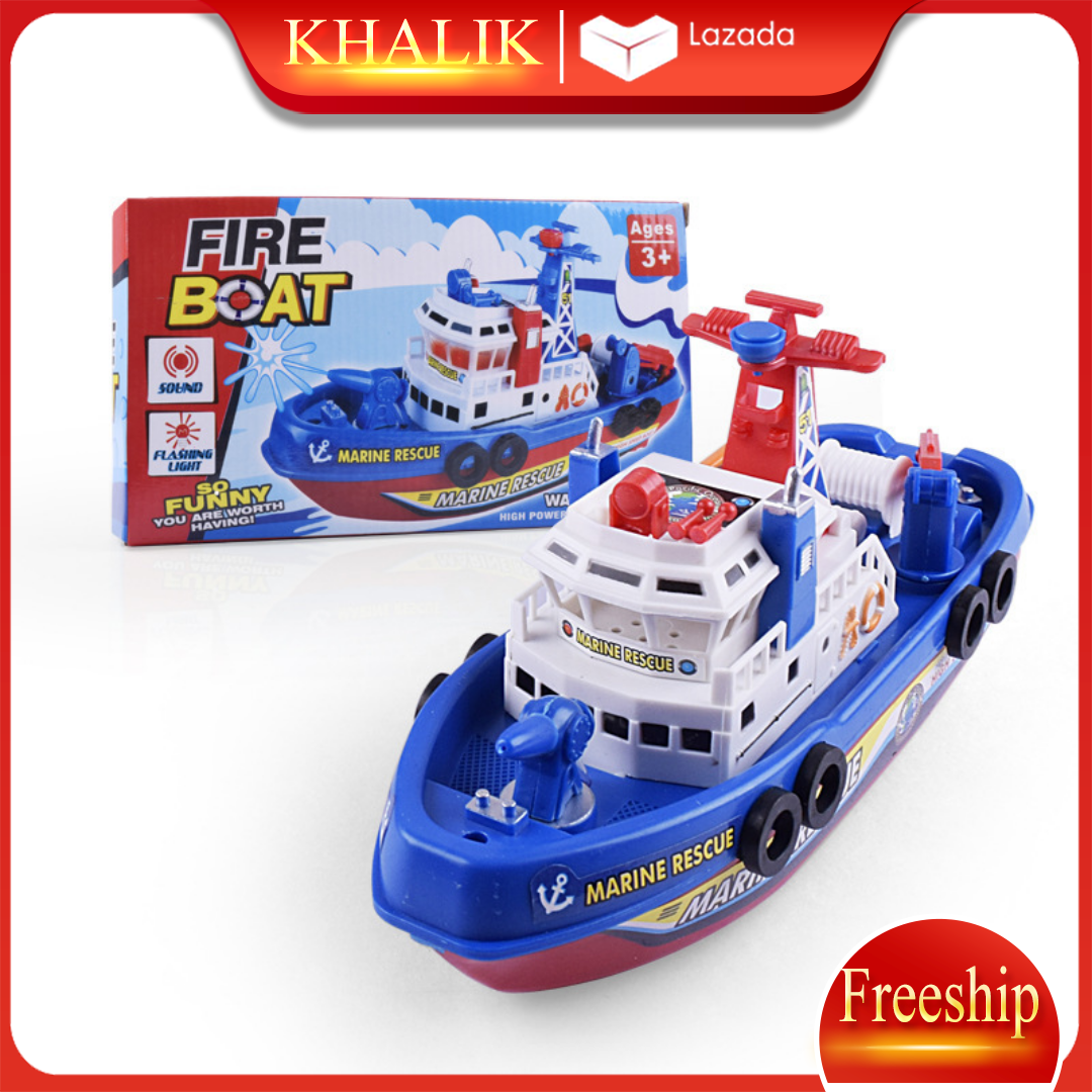 Đồ chơi trẻ em Khalik dành cho bé, đồ chơi tàu thủy dùng pin chạy dưới nước thú vị
