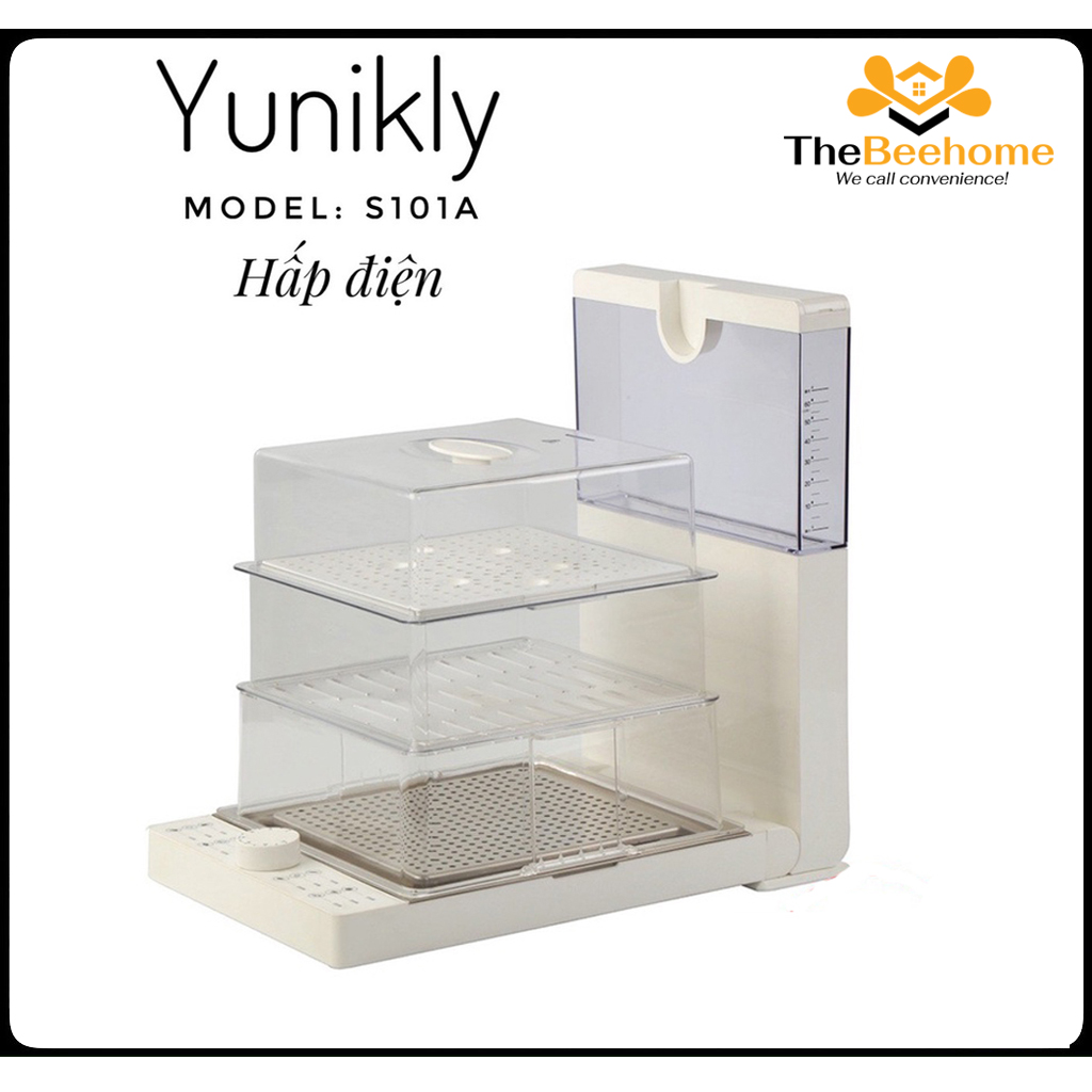 Nồi hấp 3 tầng đa năng yunikly 10.8 lít - xửng hấp inox gập đôi tiện lợi, làm nóng nhanh, vệ sinh dễ dàng - bh 12 tháng