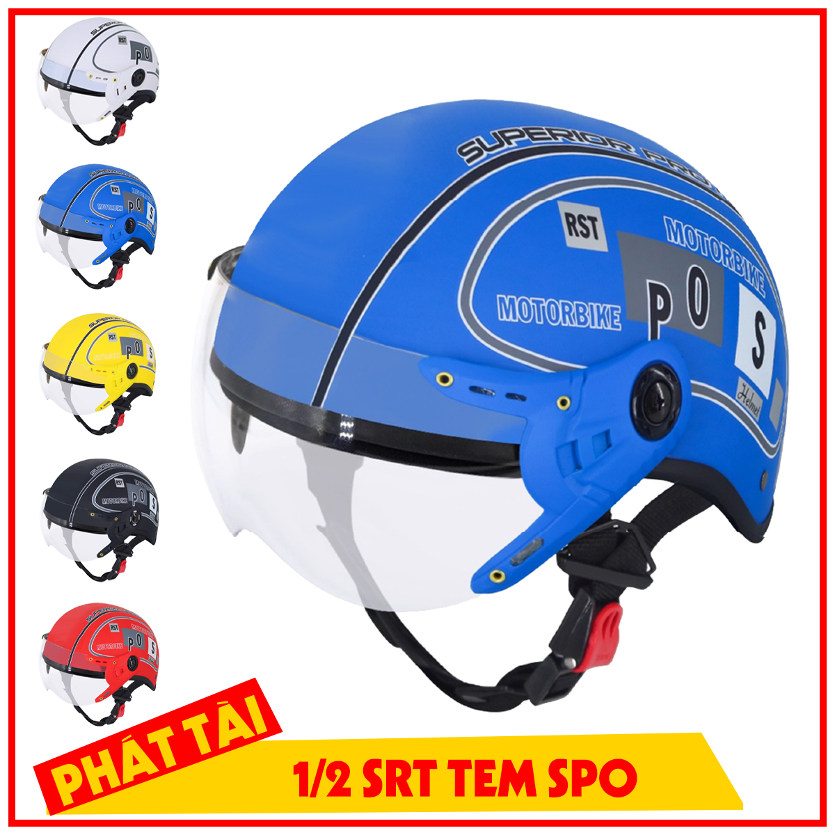 Mũ bảo hiểm SPO - Nhiều màu,Sản Phẩm Chất Lượng, Gian Hàng Uy Tín, Giá Cả Cực Tốt, Mua Ngay.