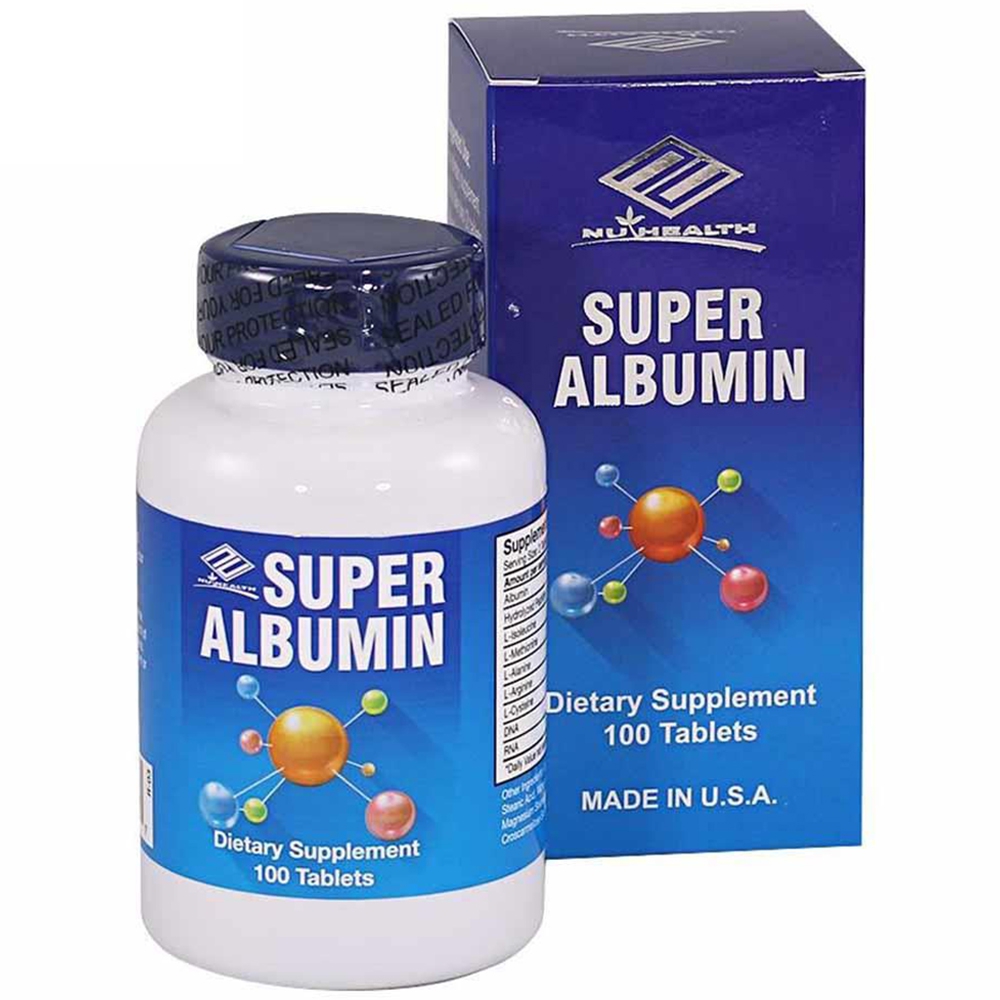 Super Albumin - viên uống hỗ trợ giải độc gan, tăng cường chức năng gan, tăng sức đề kháng, hệ miễn dịch khỏe mạnh - Hộp 100 viên của Mỹ