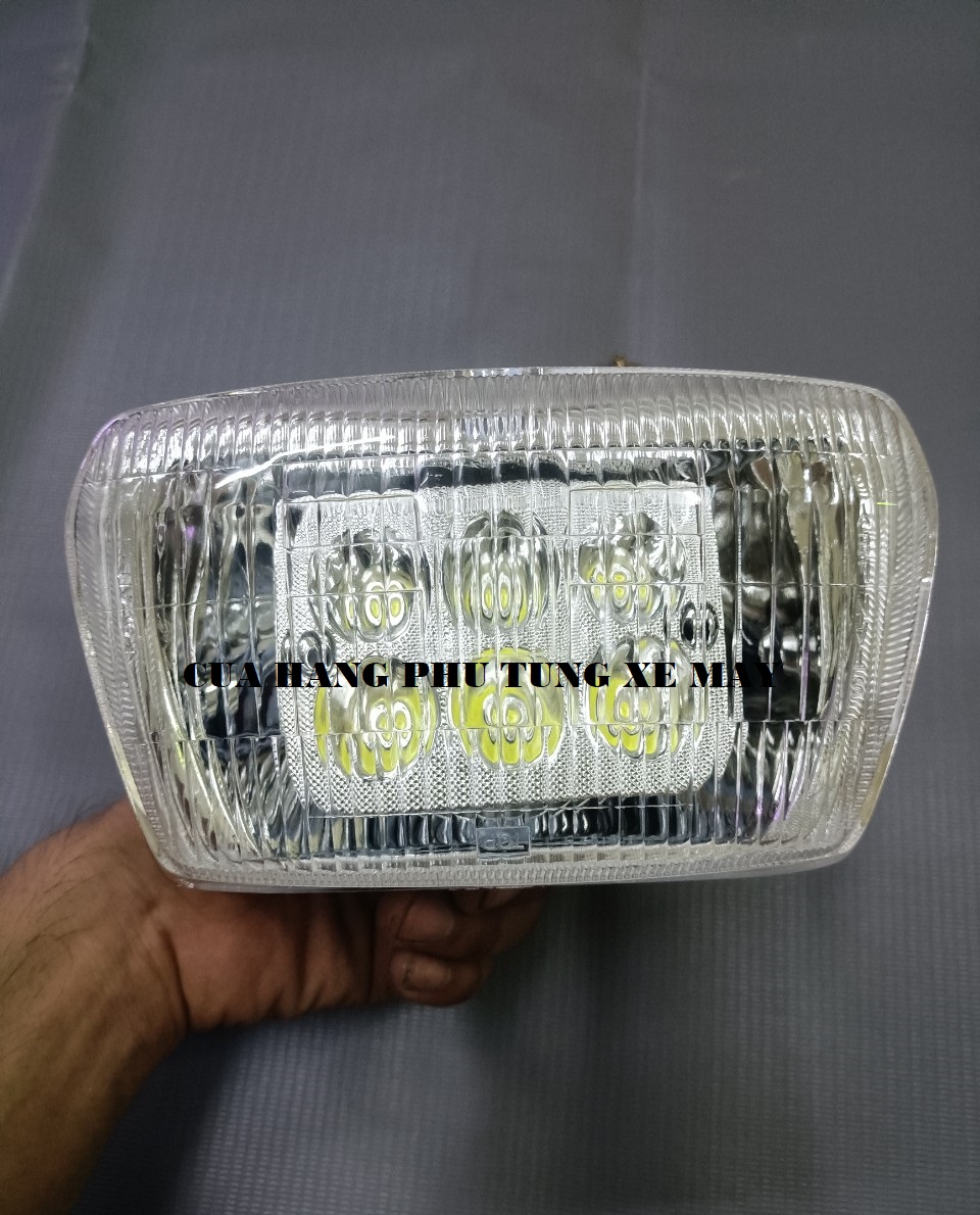 Pha đèn led xe dream 6 bóng