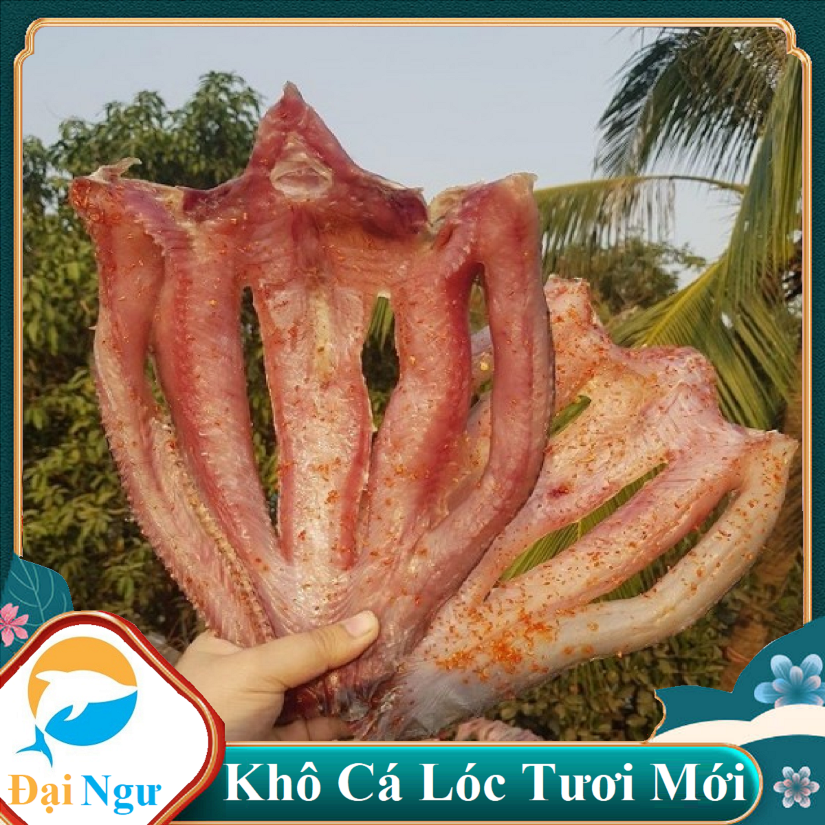 500GR KHÔ CÁ LÓC ĐỒNG CÀ MAU RÚT XƯƠNG - ĐẠI NGƯ