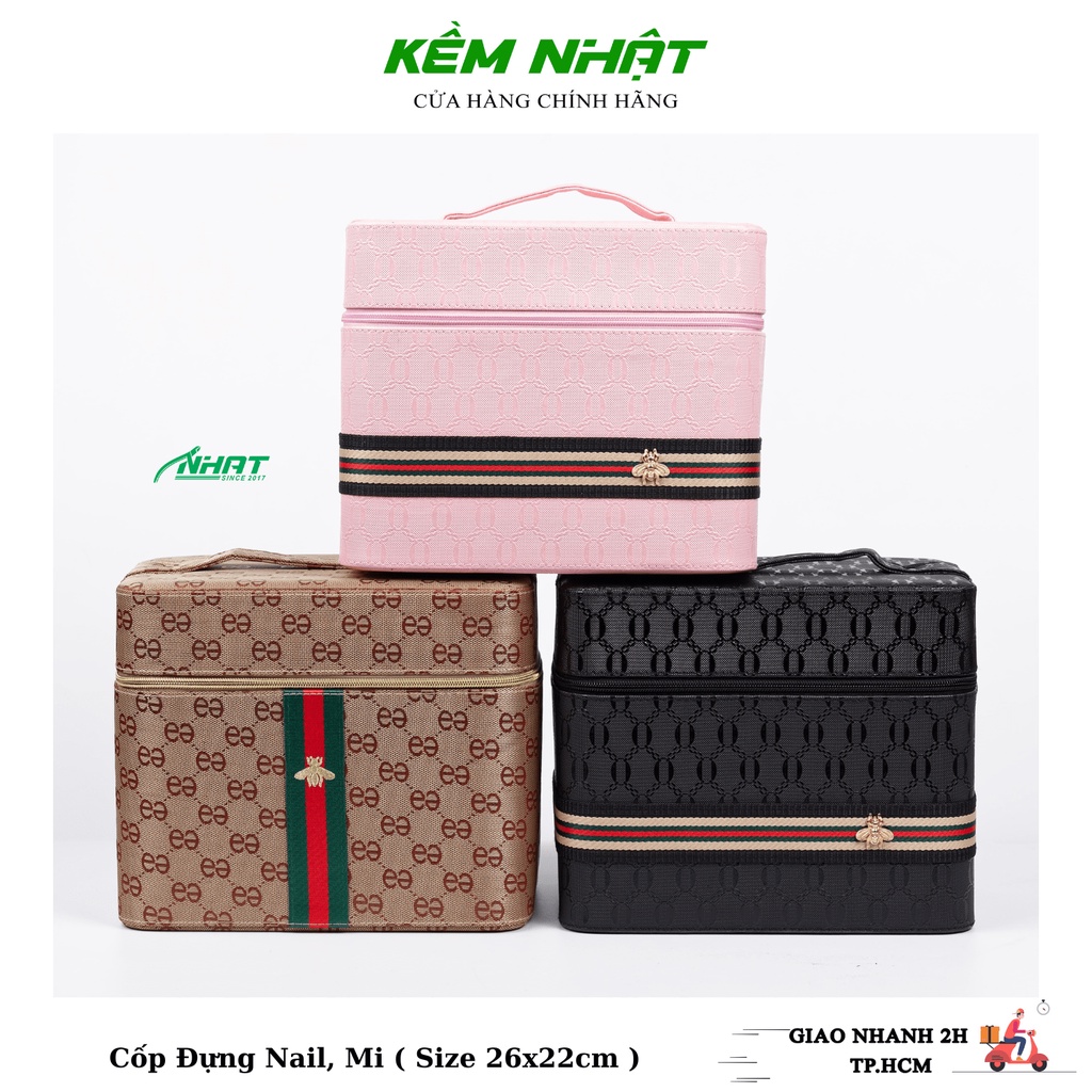 Cốp Đưng Nail, Mi - Cốp trang điểm, nối mi, nail, phun săm đủ màu, Cốp đựng đồ trang điểm, nối mi đủ mà