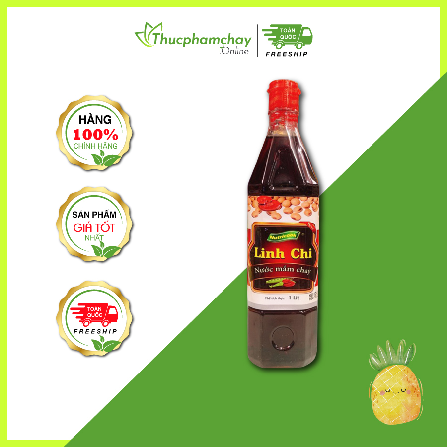 Nước mắm chay linh chi 1 lít