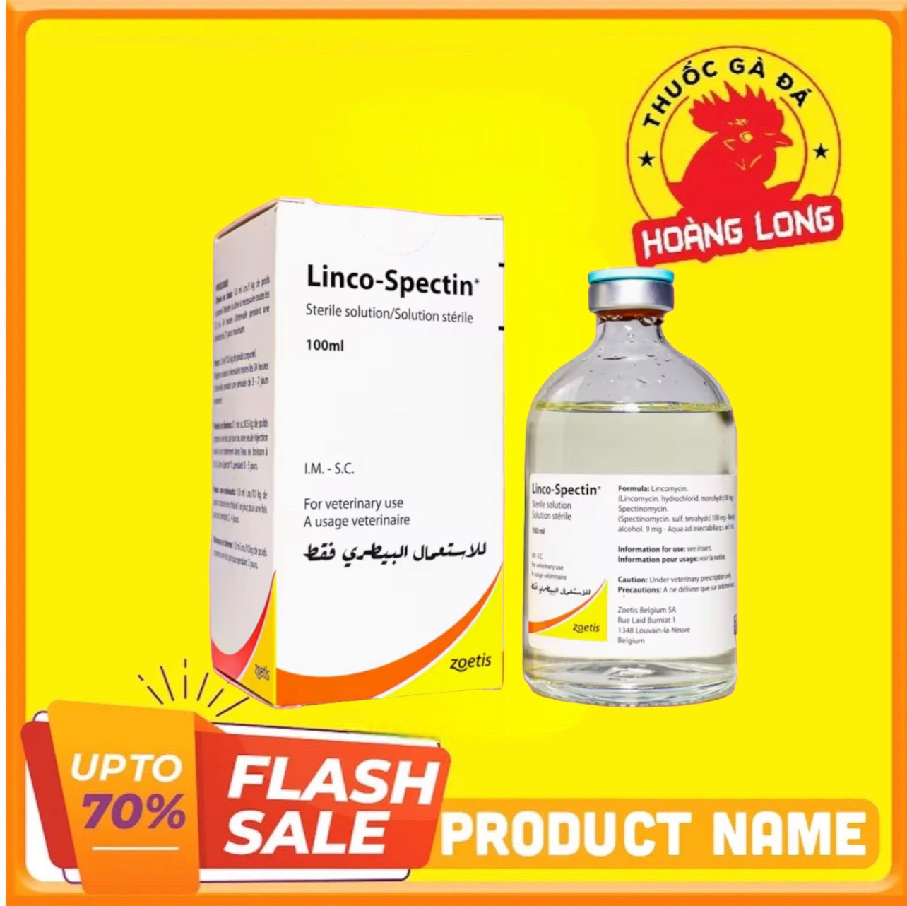 LINCOSPEC Bỉ khò khè xổ mũi cho gà đá 100ml