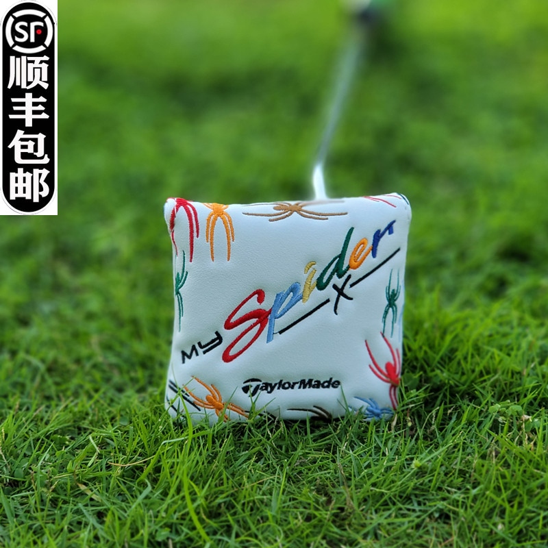 TaylorMadeˉ Spider red spider square putter set golf club cover head cover protective sleeve ball head cap set GOLF GolfPride SuperStroke PearlyGates Master Bunny