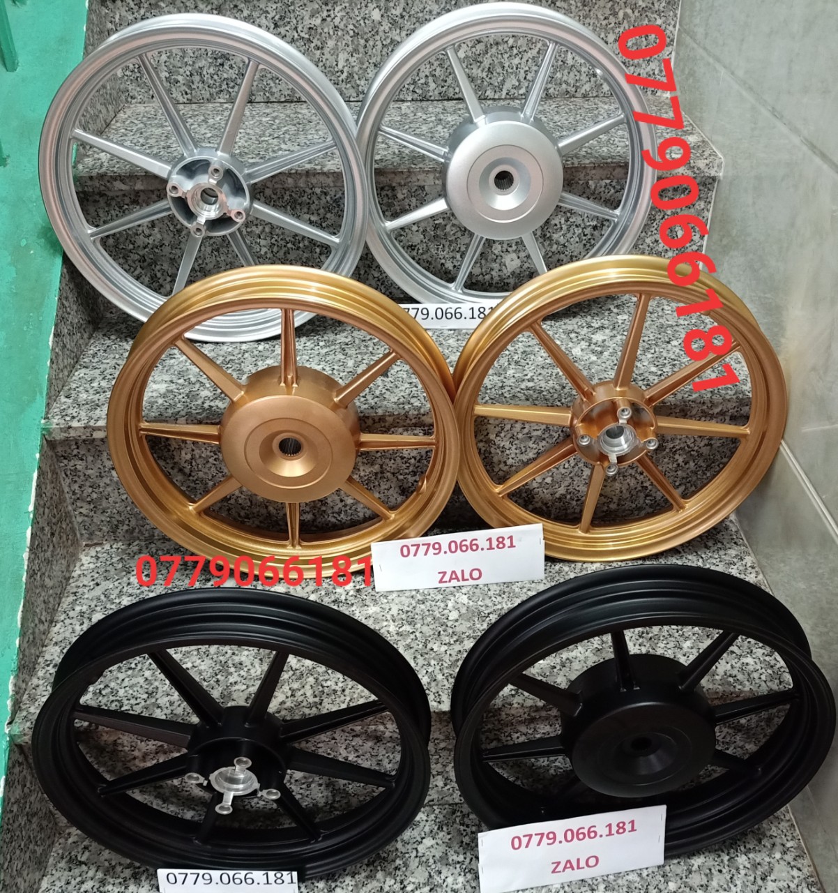 BÁNH MÂM AIRBLADE VISION VARIO CLICK THÁI CÓ 3 MÀU Y HÌNH KIỂU 8 CÂY AT RACING GẮN VỪA KHÔNG CHẾ MỚI Y NHƯ HÌNH SẢN PHẨM CHẤT LƯỢNG NHANH TAY MUA NGAY