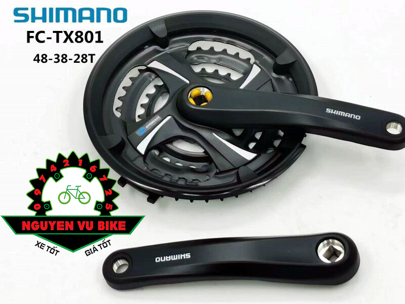Đùi đĩa xe đạp, giò dĩa xe đạp shimano tx801 - 48t chính hãng