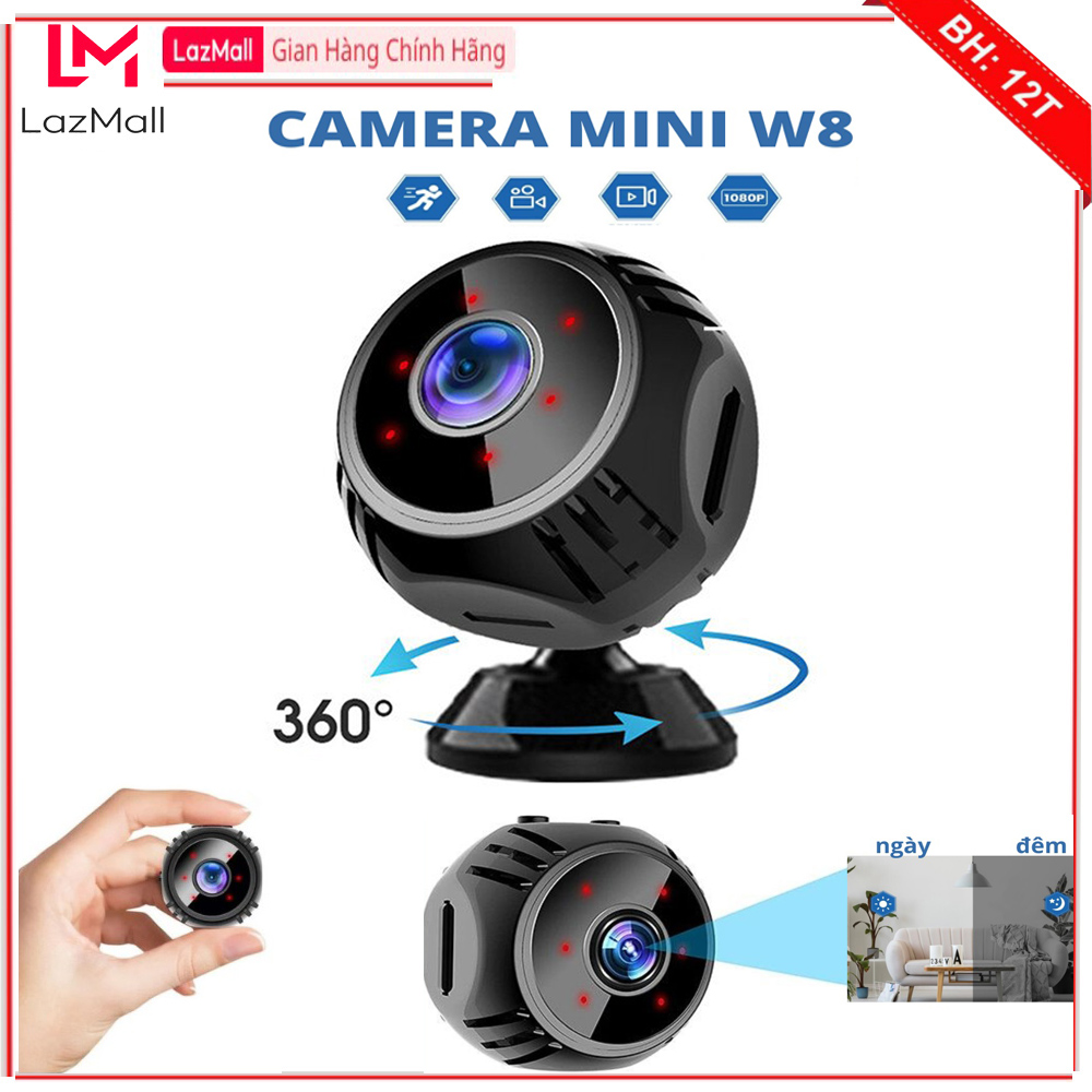 Camera mini sieu nhỏ, camera mini wifi w8 hồng ngoại ban đêm, camera ip hd 1080p độ phân giải cao - sdgold chính hãng