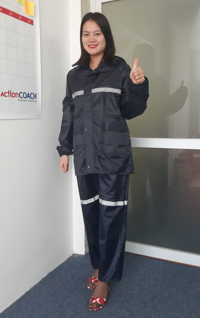 Bộ quần áo mưa phản quang Hưng Việt