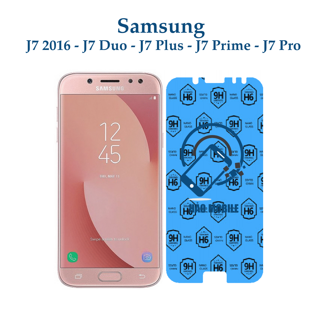Dán cường lực dẻo nano Samsung J7 2016, J7 Duo, J7 Plus, J7 Prime, J7 Pro