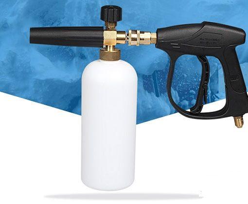 Combo Vòi rửa xe áp lực cao + bình bọt tuyết 1lit để rửa xe