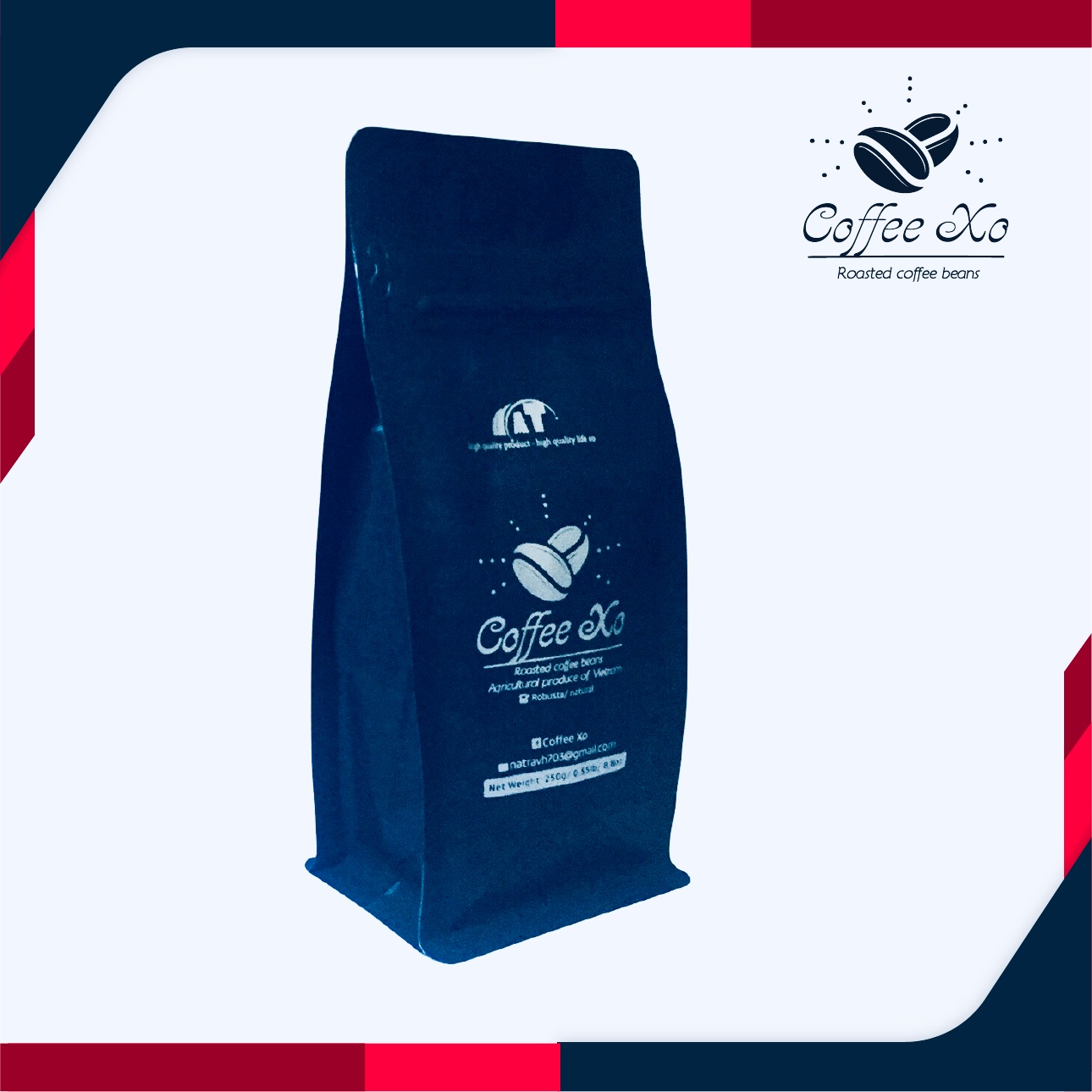 250g Arabica roasted coffee beans Vietnam cafe