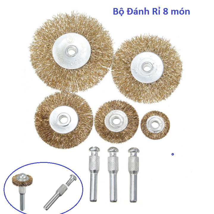 Bộ chổi đánh rỉ 16 pcs