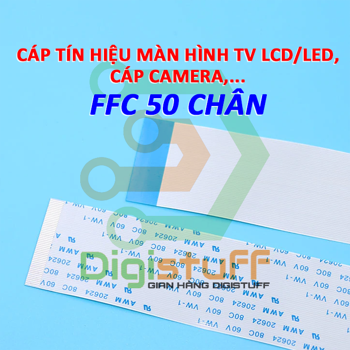 Cáp dẹp 50 pin thay cáp MSSD laptop Sony, cáp bo tcon màn hình Tivi TV và các thiết bị khác