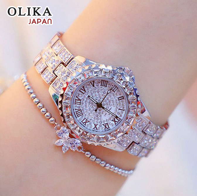 Đồng hồ Nữ OLIKA 8040 Siêu Sang,Tặng Hộp & Pin (2 Màu: VÀNG, BẠC)