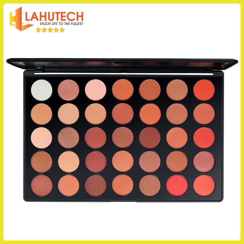 Bảng phấn mắt trang điểm LAMEILA S02 tông màu cam Lahutech