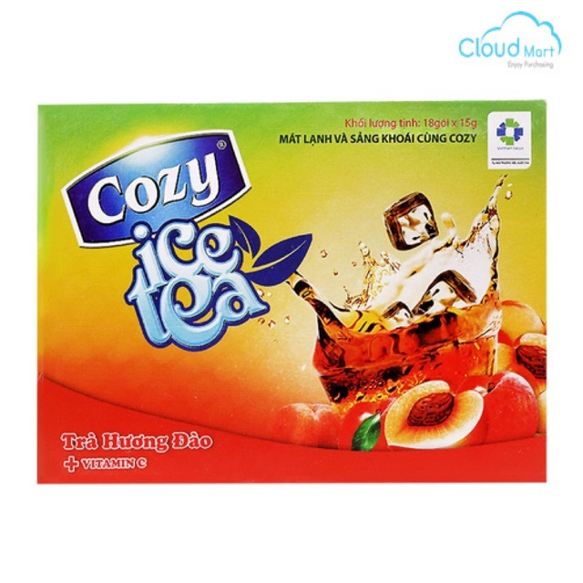 Trà Cozy hòa tan hương Đào 270g - Nguyên Vật Liệu Pha Chế - Cloud Mart