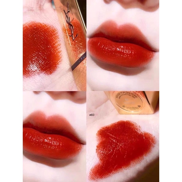 Son ysl rouge pur couture màu 83 fiery red/10 bold/1968/06 mini no box - lamii beauty