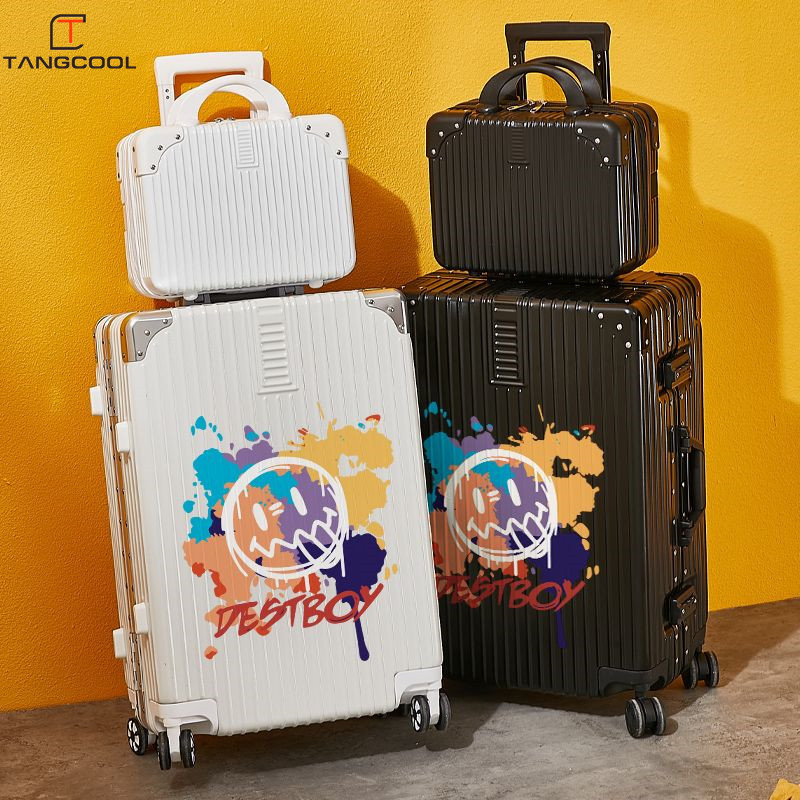 Hành Lý Graffiti 2023 Vali Xe Đẩy Hoạt Hình Mẫu Mới Vali Du Lịch Học Sinh Nam Nữ Vali Da Bánh Xe Đa Năng