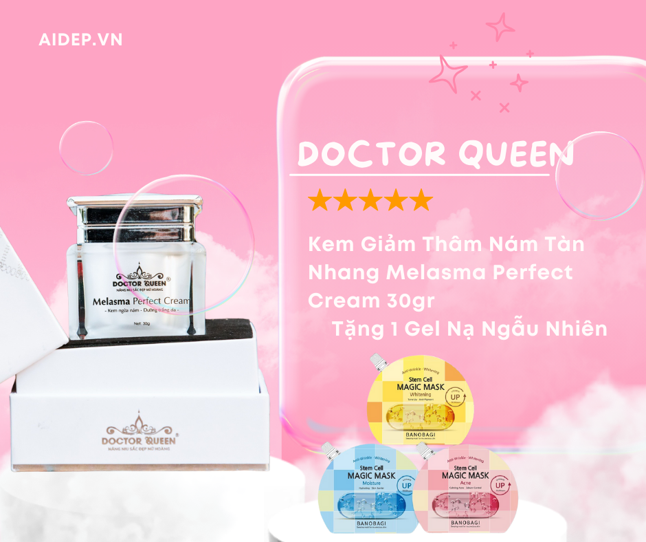 Kem hỗ trợ giảm nám Doctor Queen Melasma Perfect Cream 30g- kem hỗ trợ giảm thâm nám -docter queen- aidep