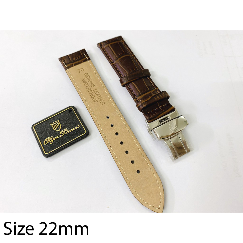 Dây da đồng hồ chính hãng OP Olym Pianus